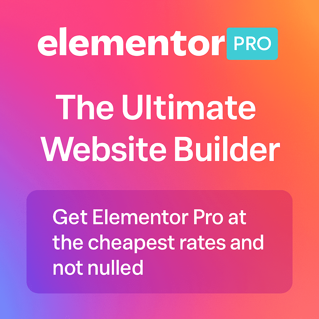 Elementor Pro – Drag & Drop Page Builder (Original GPL Version)