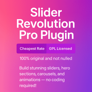 Slider Revolution Pro Plugin [Latest Version] GPL Free Download